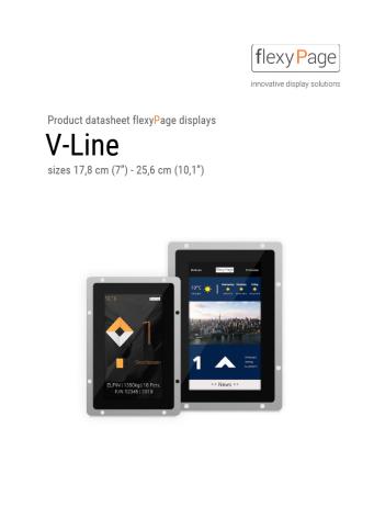 V-Line displays product datasheet