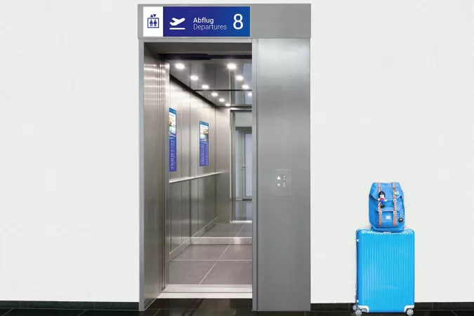 flexyPage am Flughafen