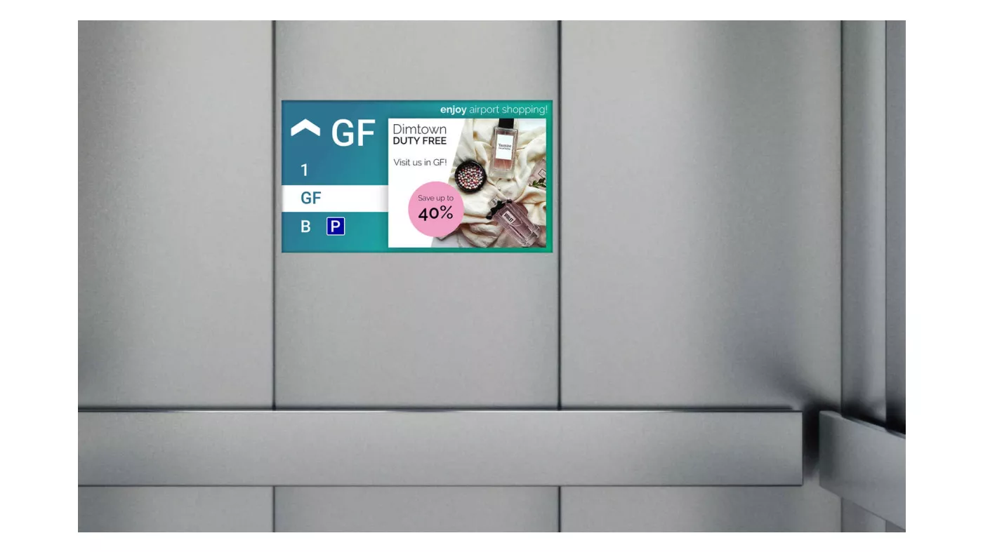 advertisement at an airport